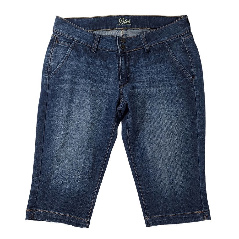 Old Navy Diva Women’s Dark Wash Denim Bermuda Shorts Size 8